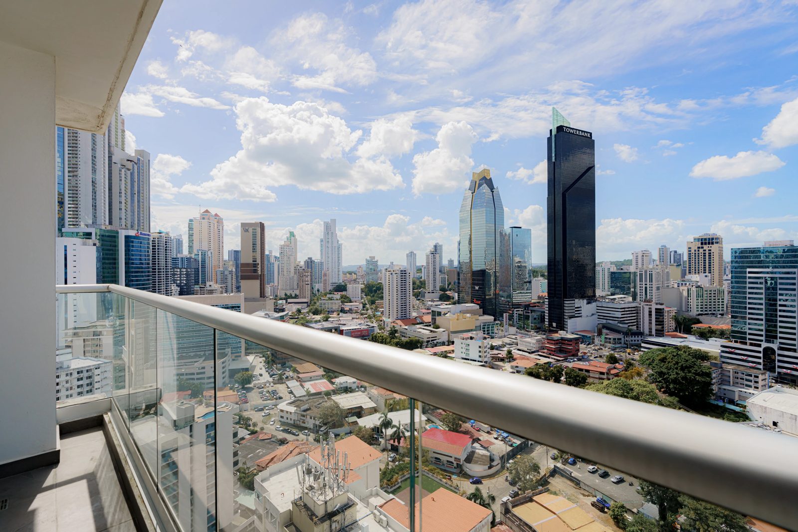 Terrace with city view